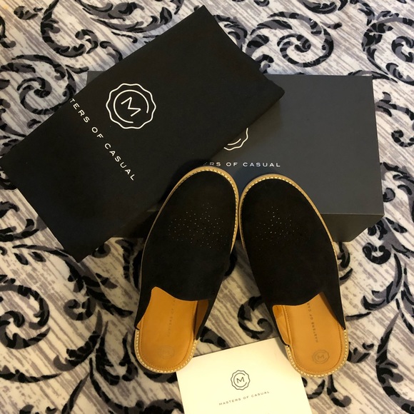 Suede Flats Slip On Mules - Picture 2 of 8